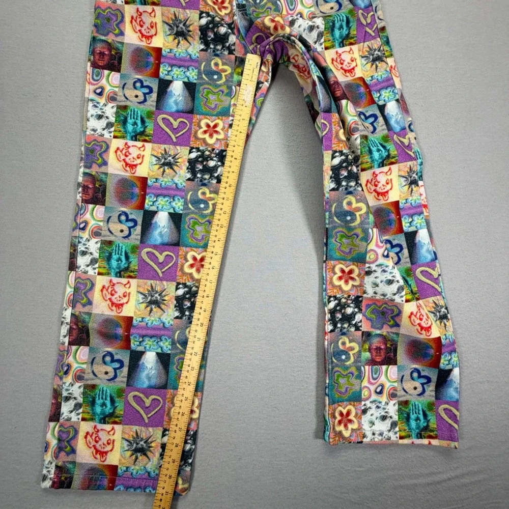 The Ragged Priest Patchwork Print Jeans Womens 14 Multicolor Excellent Y2K Retro - Picture 2 of 9